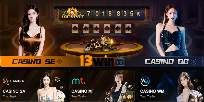 13WIN – Biểu tượng mới của ngành giải trí trực tuyến